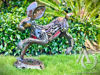 Steampunk Hare garden art