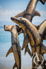 Hammerhead Dolphin Metal sculpture